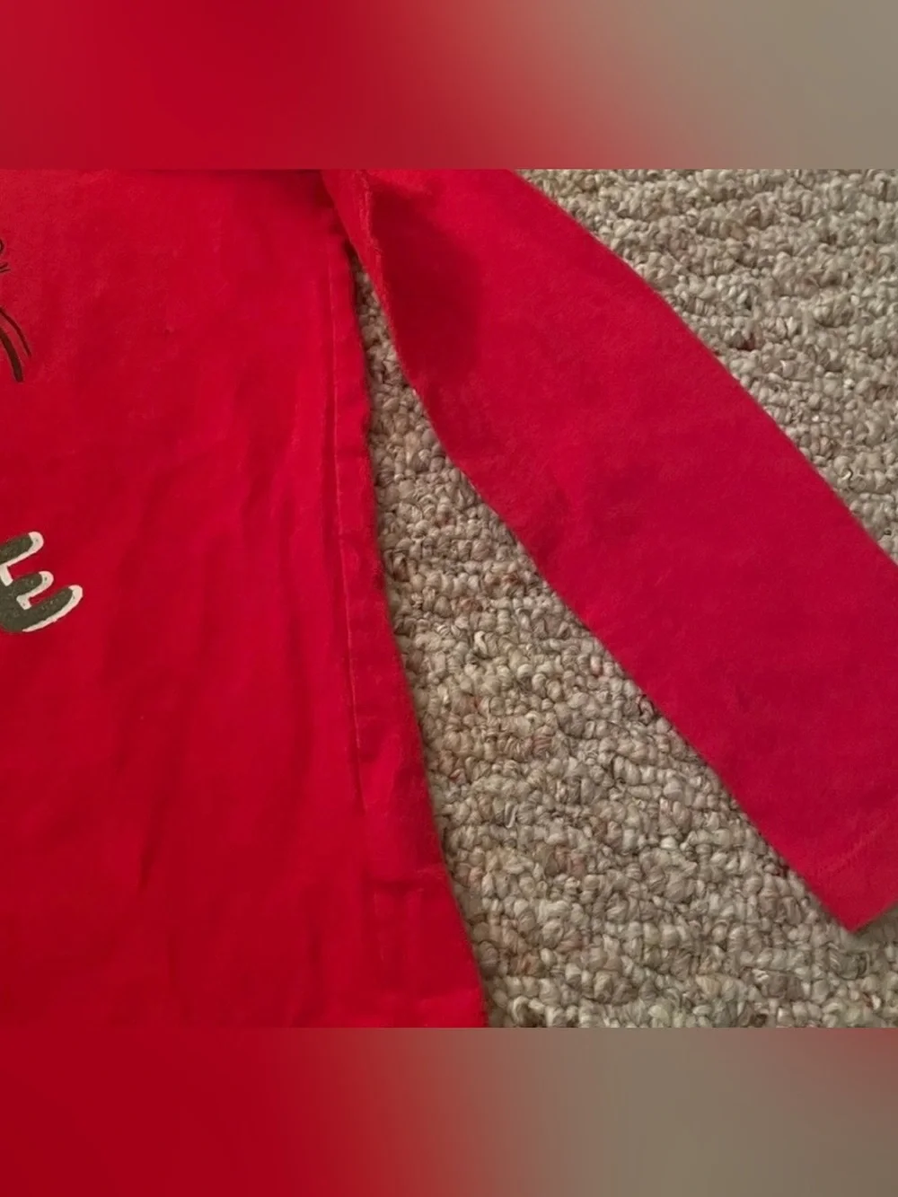 Carter’s Kid’s Long-Sleeve Red 'Merry and Awesome' Santa Graphic Tee